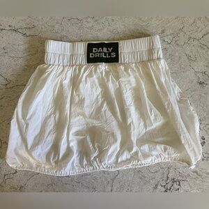 Daily Drills White Bubble Skort Sz. M